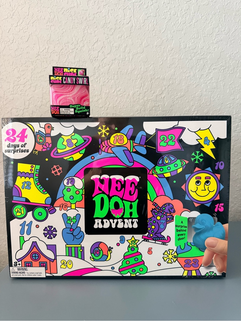 Needoh Advent Calendar and Candy Swirl Cube